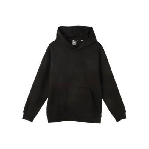 Puma Мужская теплая свободная толстовка с флисовой подкладкой, спортивная, повседневная EU S чёрный