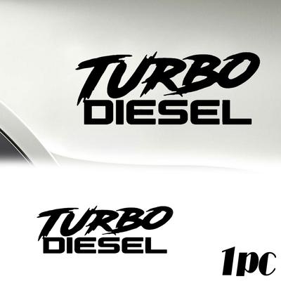 Araba Gövdesi TURBO DIESEL Stil Etiketi Araba Camı Dekoratif Çıkartması Araba Dikiz Aynası Amblem Etiketi Oto Dış Aksesuarları