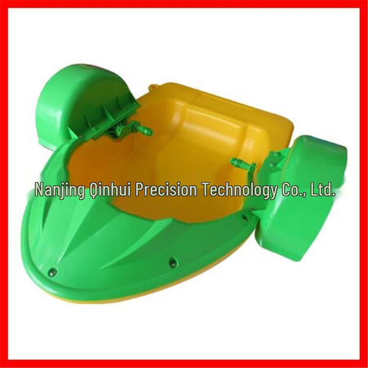 Children's Inflatable Electric Bumper Boat - Hand-Cranked & Paddle, Double Person Parent-Child Outdoor Play Toy.