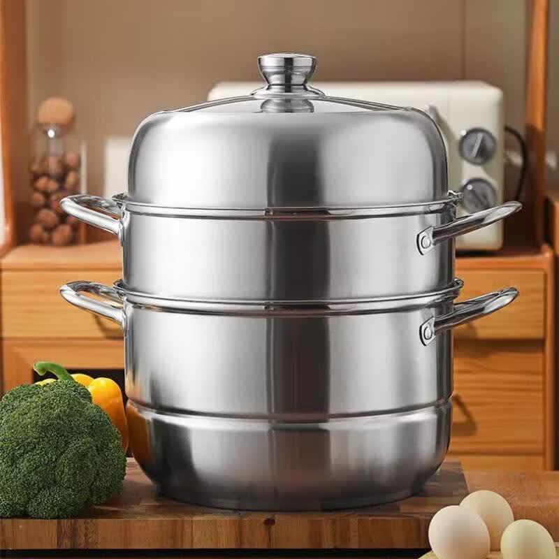 Adneny Odinburg Series 30cm 3-Tier Steamer Pot
