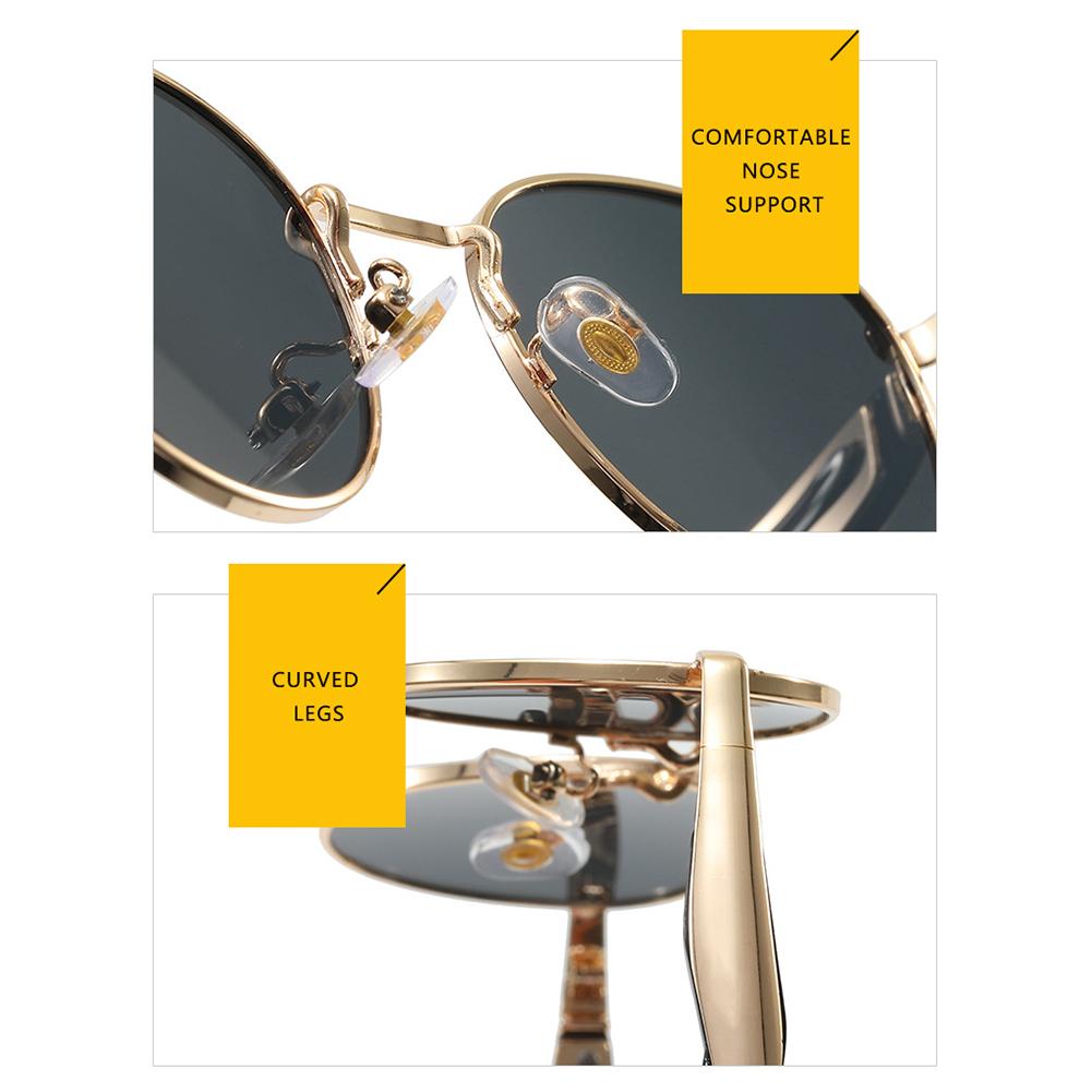 Vintage Round Metal Sunglasses Women New Fashion Retro Sun Glasses Female Ins Trendy Eyewear Female UV400
