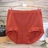 Nahtlose Slips Hohe Taille Damen Slips für Gewicht 100kg Große Größe Unterhosen Einfarbig Boyshorts
