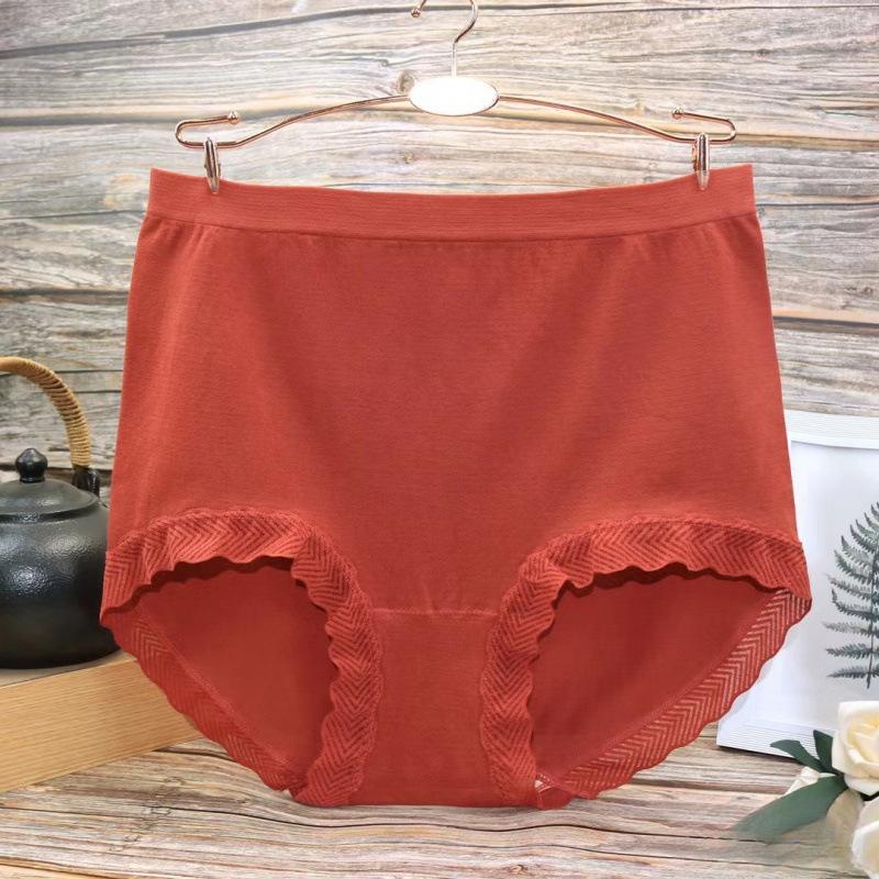 Nahtlose Slips Hohe Taille Damen Slips für Gewicht 100kg Große Größe Unterhosen Einfarbig Boyshorts