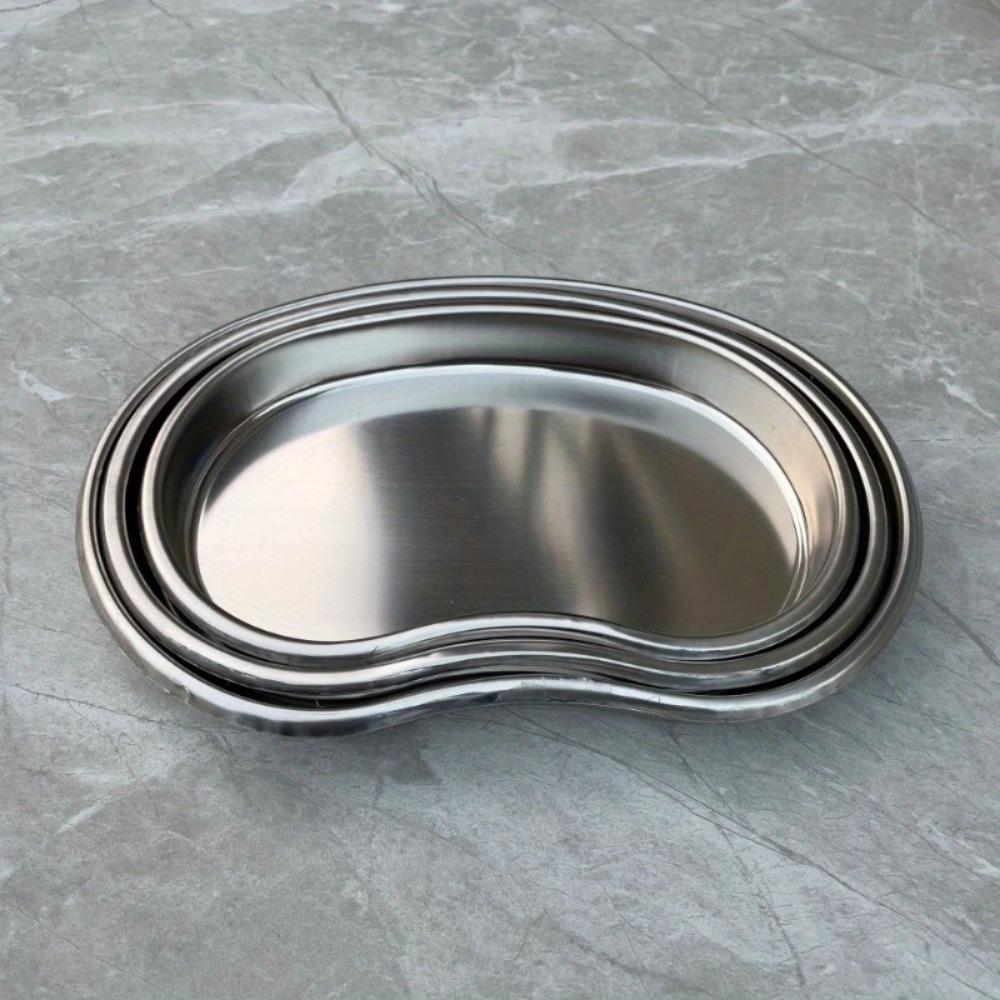 3Pcs Stainless Steel Surgical Bending Tray Disinfection Eyebrow Lip Permanent Makeup Body Art Dental Tattoo Accessories