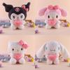 22cm Sanrio Hello Kitty Kuromi Pillow KT Plush Toy Girls Soft Stuffed Animal Toys Love My Melody Cinnamoroll Stuff Doll Gifts