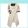 Elegant Women Knitted Jumper Sweater Cardigan Wrap With Cozy Cowl Neck Shawl