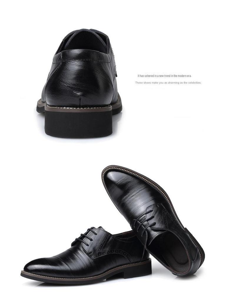 Men's Large Size Leather Formal Shoes (Sizes 46-48)