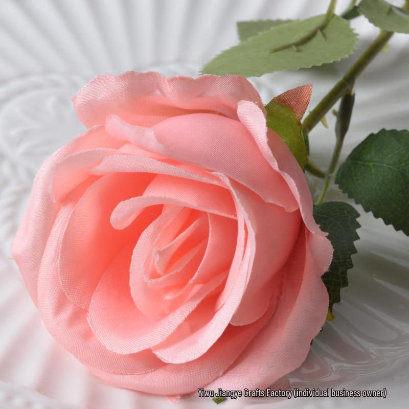 Large Flannel Rose Silk Bouquet for Wedding and Valentine's Day Home Decor