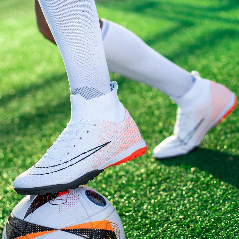 Large Size Spring Male and Female Spikes Student Adult Game Training Shoes New Socks Football Shoes