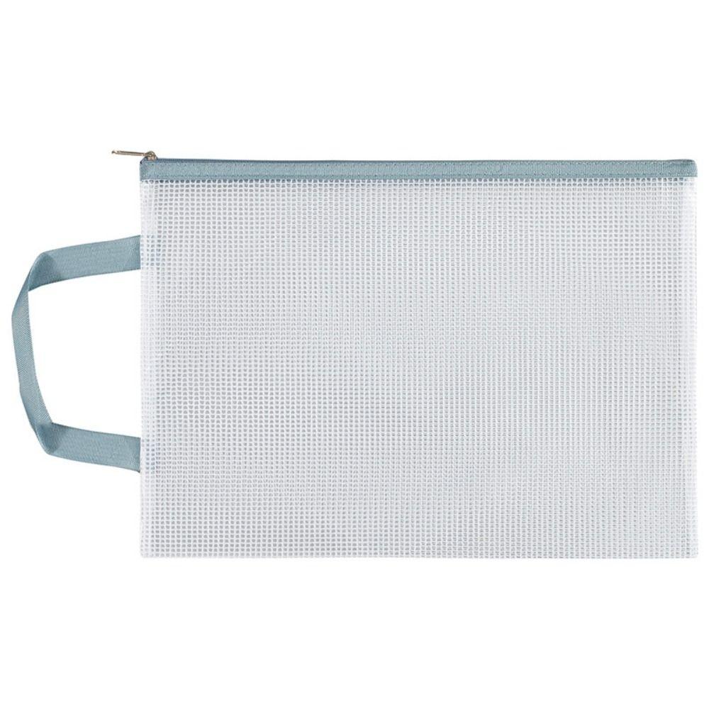 Zipper A4 Storage Bag Mesh Stationery New File Folders Office