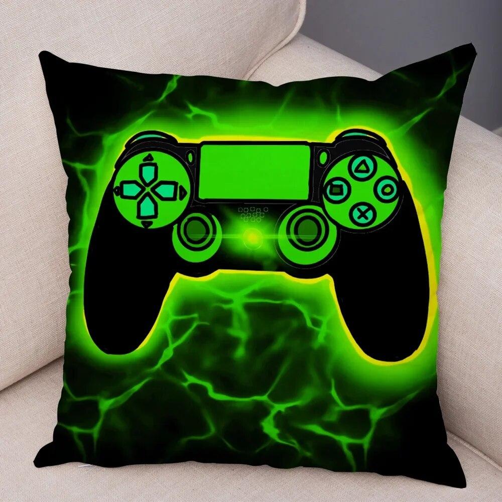 Game Room Decoration  Player Dazzle Handle Series Pillowcase Home  Boy's  Bedroom  Cushion Cover