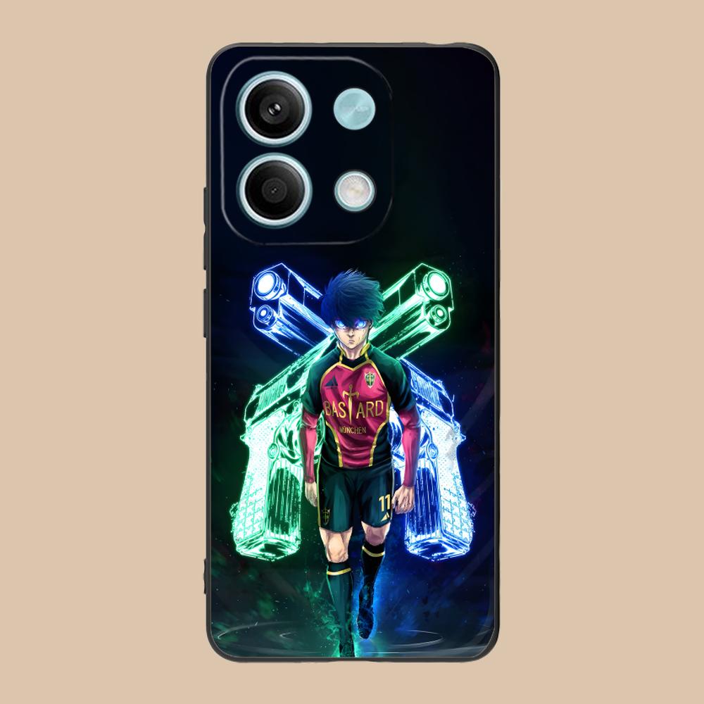 Blue Lock Isagi Yoichi Matte TPU Mobile Phone Case for Xiaomi 15 14 13 12 Mi 11 T Ultra Lite Pro S X 5G Colorful Printing Cover