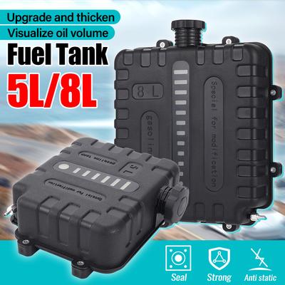 5L/8L Visual Thickened Fuel Tank Leak-proof Anti-static Engineering Plastic Fuel Level Scale,for RVs/Cars/Boats/Parking Heater