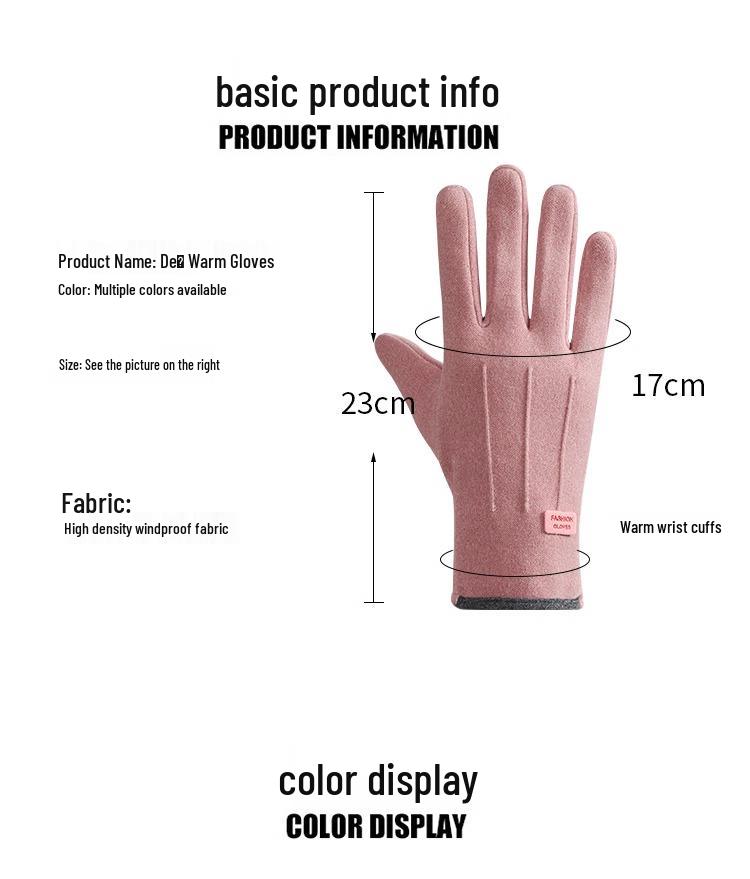 Unisex Velvet-Lined Fingerless Gloves: Warm, Cold-Proof, Wear-Resistant, Touchscreen-Compatible for Outdoor Cycling in Autumn and Winter.
