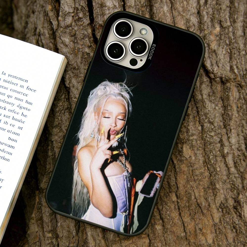Doja Cat Singer Phone Case For iPhone 17,16,15,14,13,12,11 Plus,Pro Max,XS,Colorful Silver Black Cover