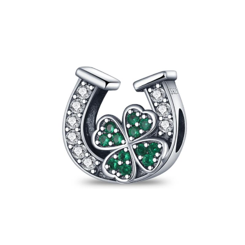 Fashion Copper Lucky Four Leaf Clover Series Charms Beadsad Aptation Fit Original Diy Bracelet Birthday Jewelry