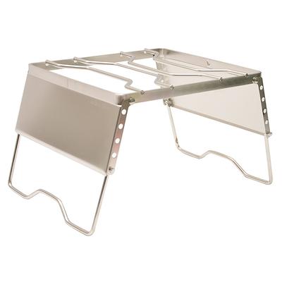Folding Campfire Grill Height Adjustable 20kg Load Bearing Rust Prevention Stainless Steel Campfire