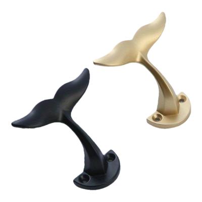 1Pc Mermaid Tail Creative Hanger Zinc Alloy, Ceiling Double Holder, Suitable for Cabinets, Wardrobes, Coats, Towels, Hats