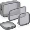 Travel TranspaBag Thickened Nylon Mesh Cosmetic Bag Breathable Portable Storage Cosmetic Bag, Packaging Edge Protection Products