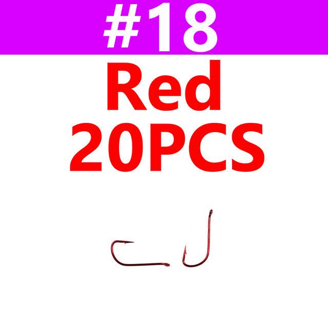 Cheap Bimoo 20PCS Fine Wire Dry Fly Hook Golden Red Color Fly Tying