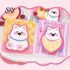 Creative Message Pads 4Pcs Cartoon Dog Shape Note Set Cute Self-Adhesive Memo Soft Adhesive Sheets for Students Office Removable Notepads Reminders