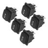 5Pcs Rocker Switch Boat Type Waterproof 6 Pin 3 Position Bilateral Reset AC125VAC250V