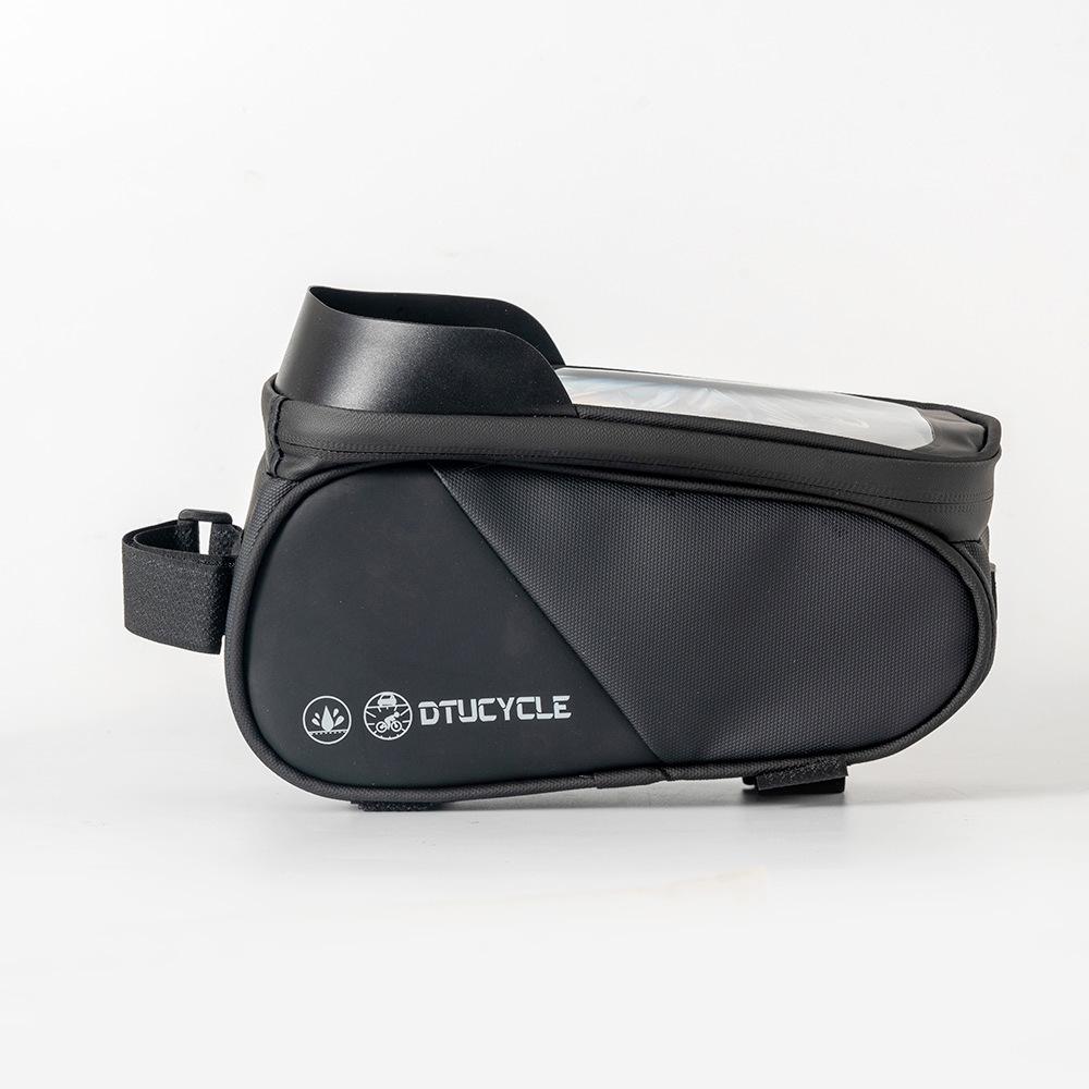 DTUCYCLE Waterproof Top Tube Bicycle Bag with Touch Screen Phone Holder