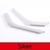 For Land Rover Range Rover Evoque 2012-2018 ABS Carbon fiber/Silver Car Center Control Side Trim Strip Sticker Car Accessories