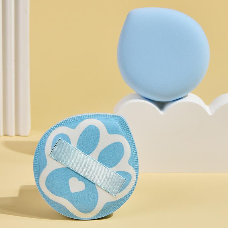 פוף איפור סופר עבה רך בצורת טיפת מים פוף קוסמטי כרית אוויר קונסילר ספוג איפור למייקאפ כלי יופי שימוש כפול רטוב יבש