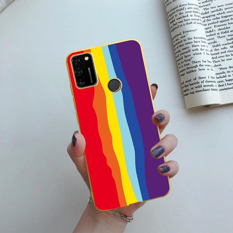For Huawei Honor 9A Case 2020 Silicon Cover Soft Bumper Coque For Huawei Honor 9A Phone Cases MOA-LX9N Honor9A Love Heart Funda