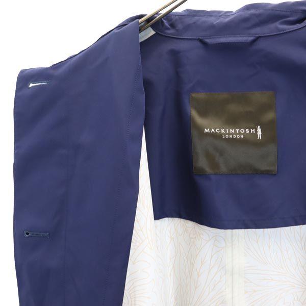 MACKINTOSH LONDON Stainless Collar Coat 38 Navy Women Used