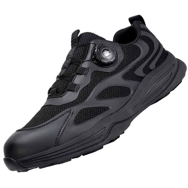 Men's Training Shoes, Black Ultra-light Running Shoes, Wear-resistant Physical Training Shoes
