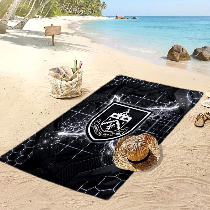 Burnley Football Print Beach Towel, Large Soft Quick Dry Towel for Beach Camping Swimming