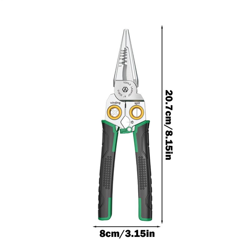 Wire Stripper Multifunctional Cable Cutting Pliers With Electricity Measurement Home Improvement Electrical Tools For Automotive