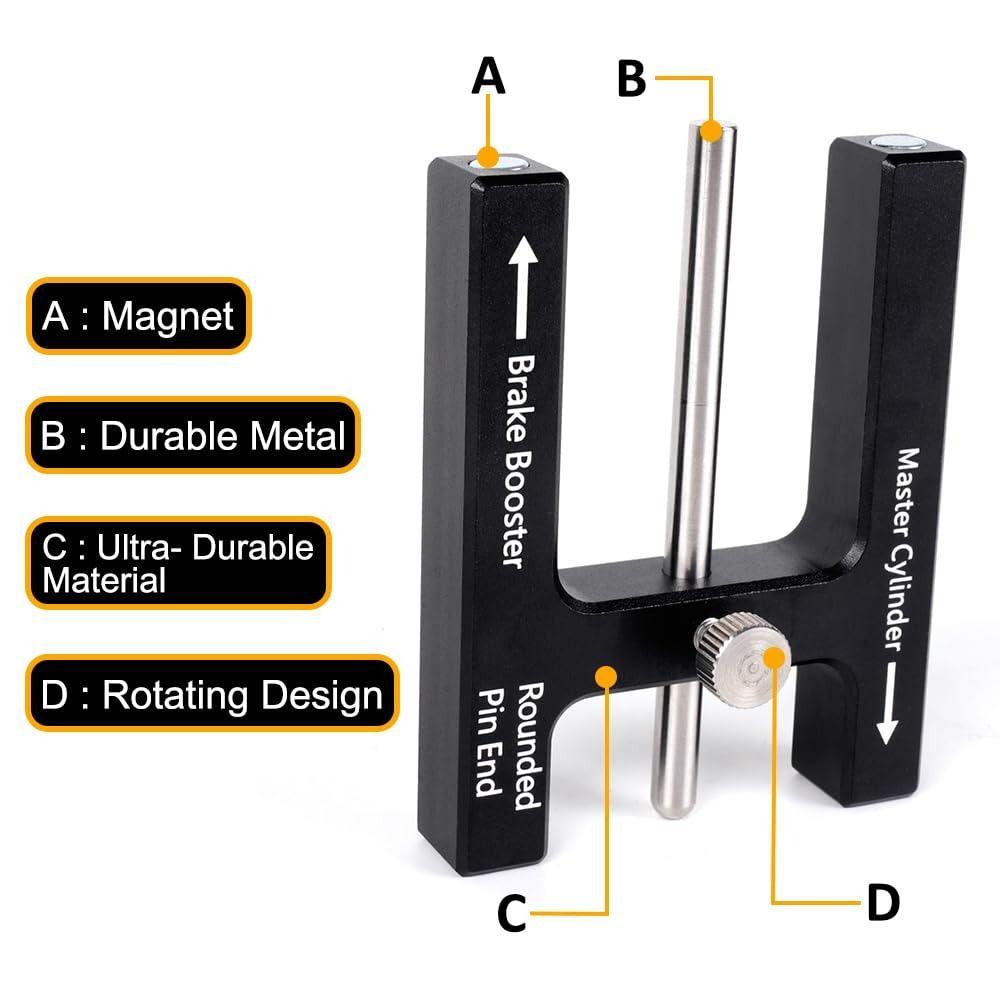 Adjustable Pin Brake Adjustment Tool Master Cylinder Push Rod Length Gauge  Auto Repair Shop