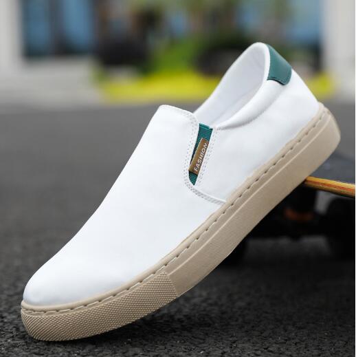 

Весна-лето, новые большие мужские туфли из парусины Ice Silk, мужские повседневные туфли для ленивых, мужские парусиновые туфли D249 48 белый