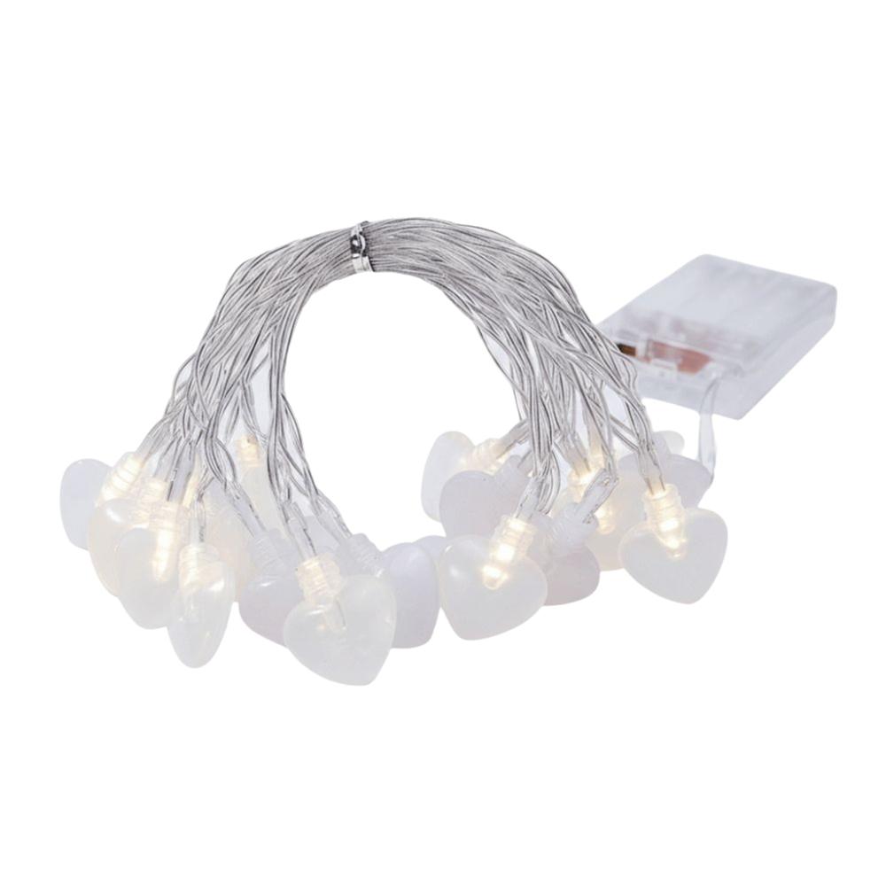 Battery Operated Love Heart Fairy Light Garland Romantic LED Valentines Day Decor  Party Decoration
