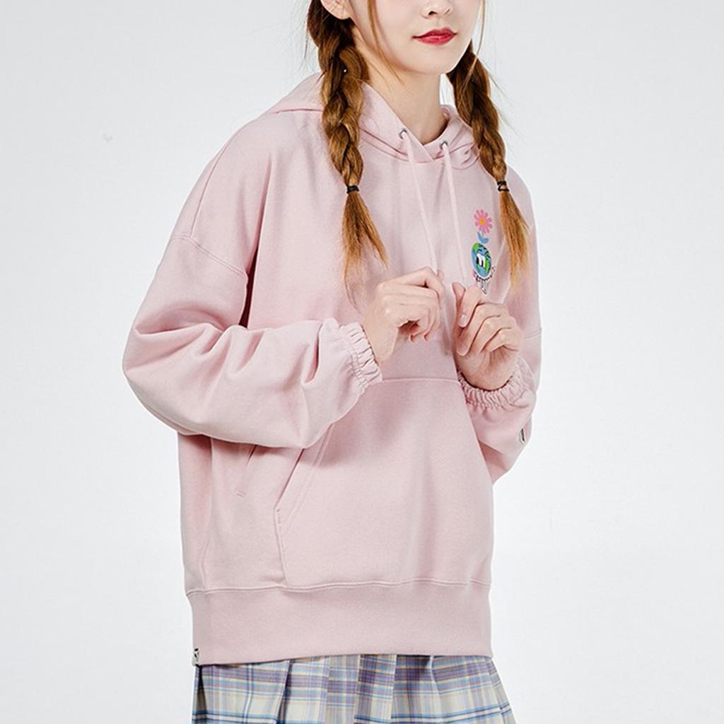 Puma Downtown Graphic Hoodie With Letter Print Women Hoodie Pink 533049-36
