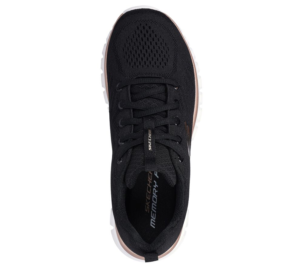 Sportschuhe Skechers schwarz / gold Graceful-Get Connected