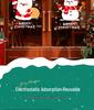 Christmas Wall Decals: Santa, Snowman & Balloons for Glass Doors & Windows
