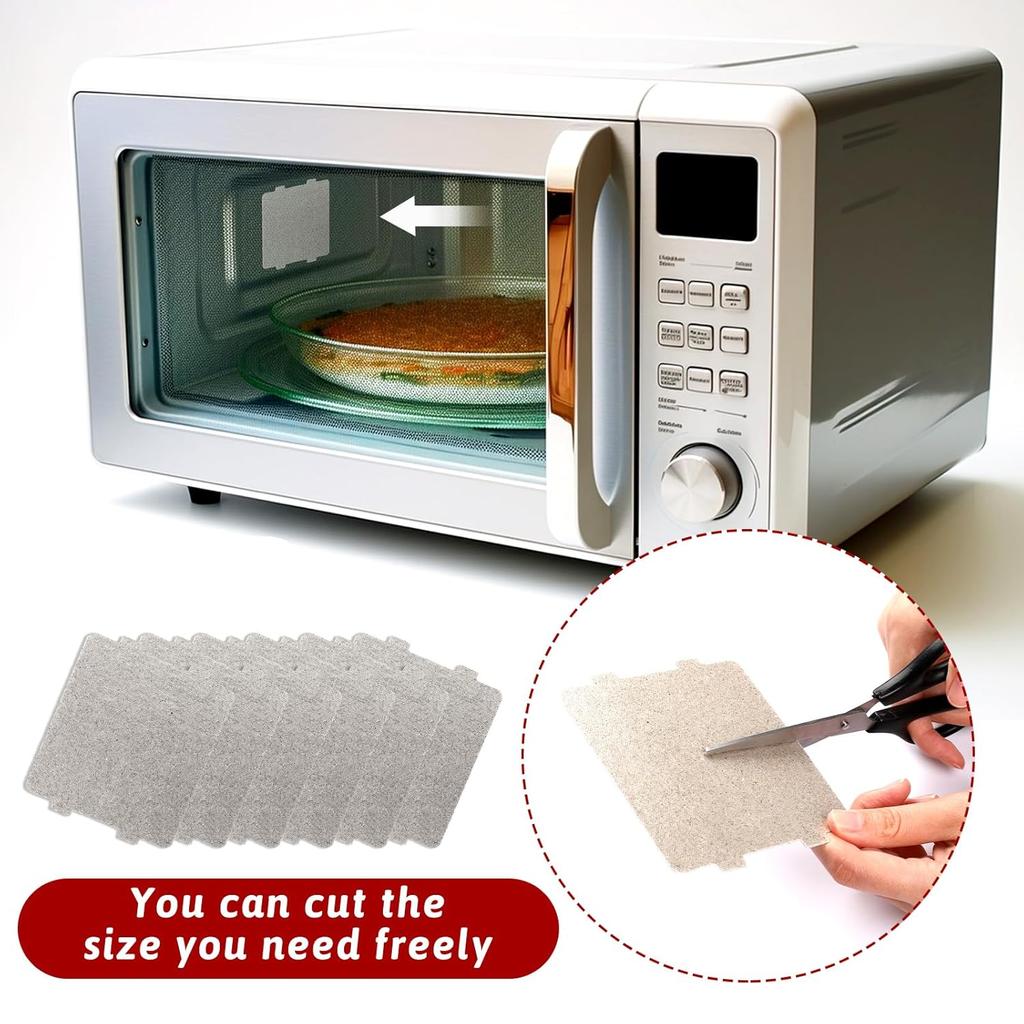 6pcs Microwave Waveguide Cover Universal Mica Sheet Microwave Oven Parts Microwave Oven Repairing Part for Home Office Kitchen Restaurant