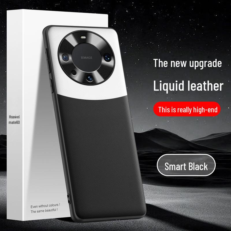 Liquid Leather Anti-fall Protective Cover for Huawei Mate60, One-by-one Shipping.