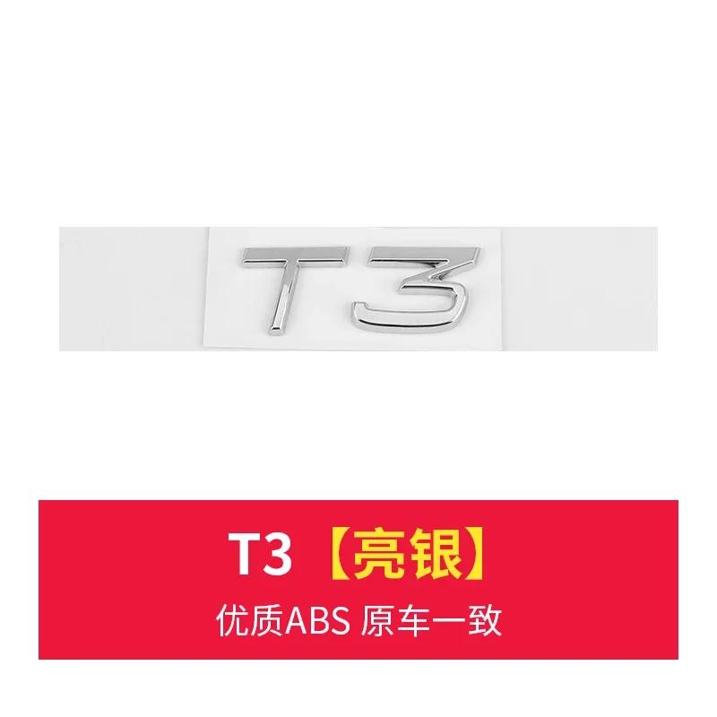 3D Chrome ABS Car Letters For Volvo XC60 XC90 S60 S80 S60L V40 V60 T5 T6 AWD Emblem Badge Logo Sticker Trunk Accessories