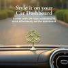 Pure Brass Kalpvriksh Tree with Birds | Tree of Life Showpiece for Car Dashboard & Table Decor (8.5 Cm)