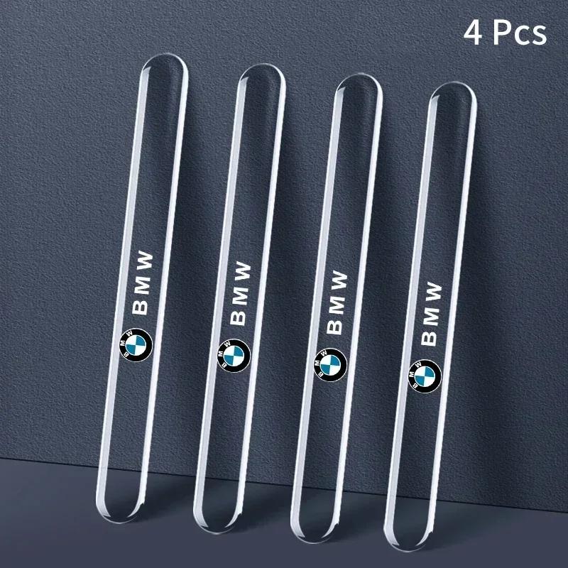 

For BMW M 4pcs Car Door Handle Protector Stickers Clear Anti-collision Strip For bmw E46 E39 E38 E90 E60 E36 F30 F30 E34 F10 E92