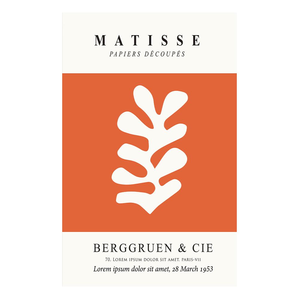 Bohemian Abstract Matisse Beige White Line Wall Art Poster Minimalist Canvas Paintings Print Picture for Living Room Interior Home