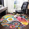 1pc Colorful Parrot Artwork Chair Carpet for Office Non-Slip, Machine Washable Rug for Office - Holiday DecorMachine Made yy251029081