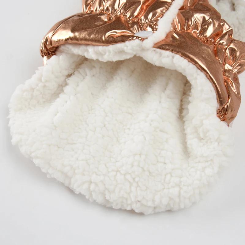 Winter Pet Clothes Waterproof Puppy Button Costume For Small Dogs Cats Thicken Fleece Vest Coat French Bulldog Chihuahua Outfits