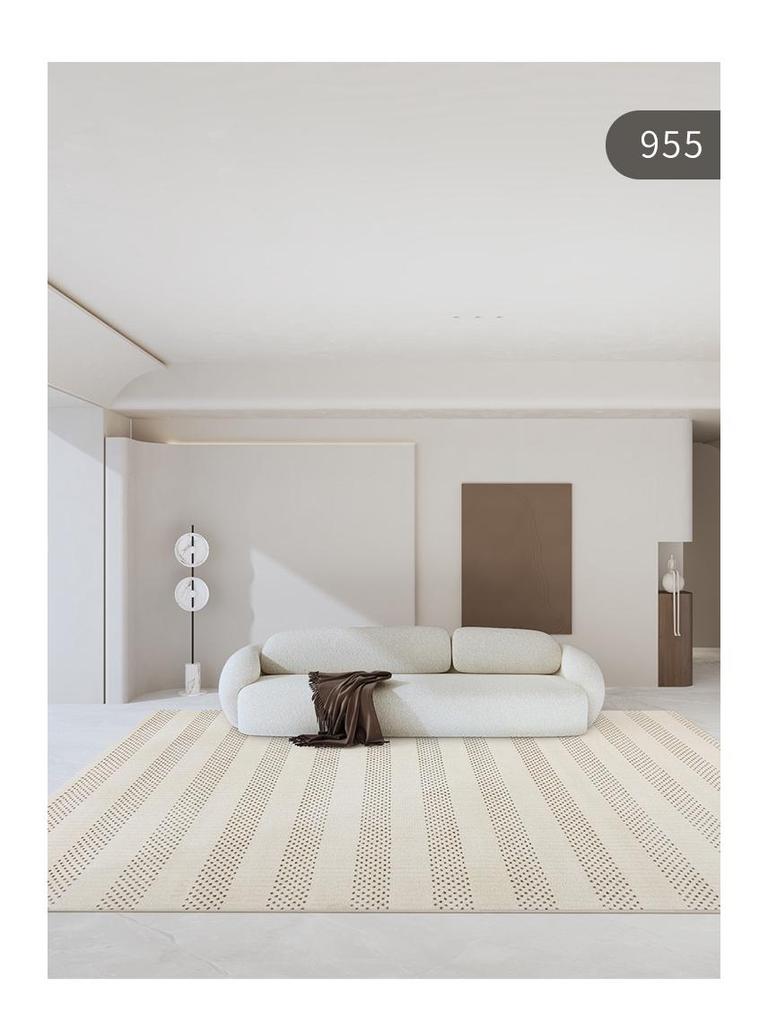 Nordic Minimalist Striped Wabi-Sabi Soft Carpet for Living Room and Bedroom