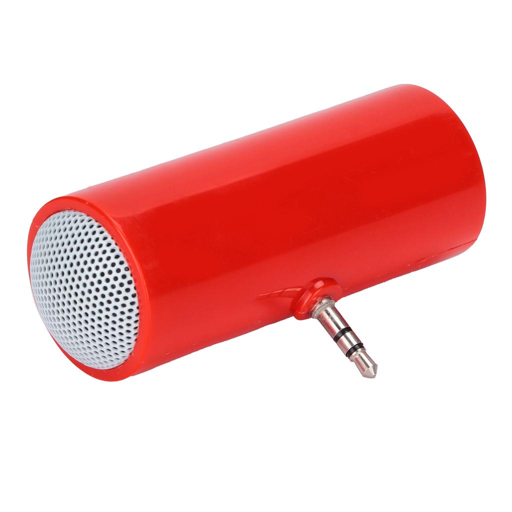 3.5 mm Jack Stereo Mini Speaker Portable Wireless Plug in Speaker for Mobile Phones and TabletsRed